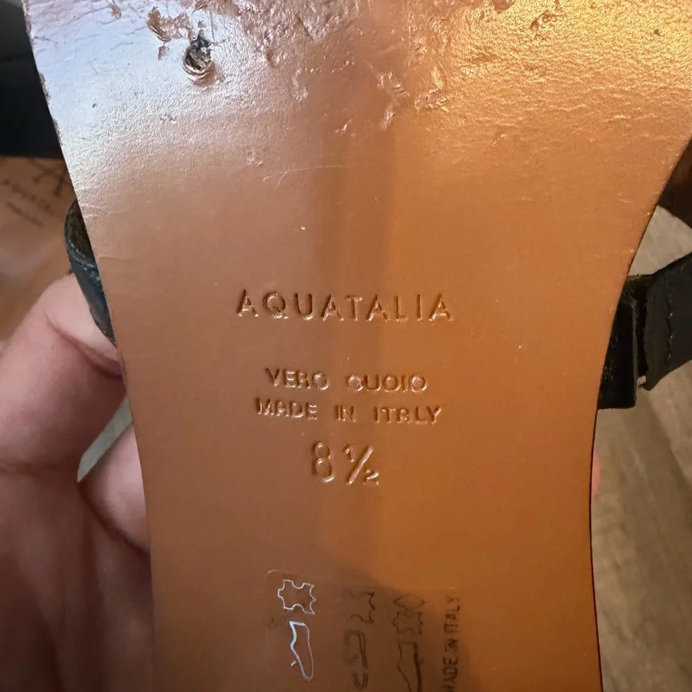 Aquatalia strap leather